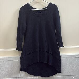 CMC medium Black cotton knit Sweater